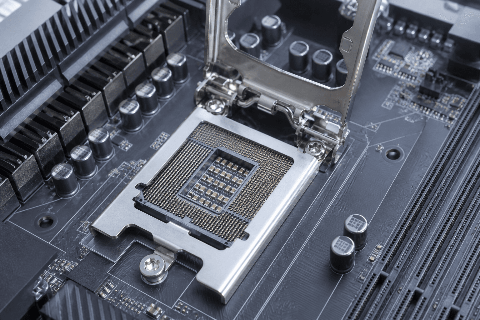 Offener CPU-Sockel ohne Prozessor